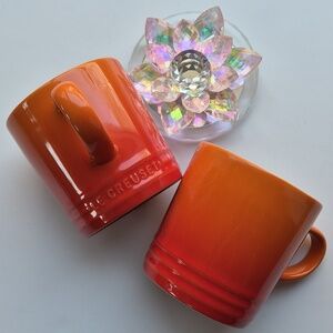 Le Creuset Flame Ombre Stoneware Coffee Mugs Set of 2